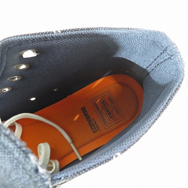 実際に弊社で買取させて頂いた【未使用】CONVERSE×PORTER/コンバース×ポーター オールスター スニーカー1CK985/26の画像 4枚目