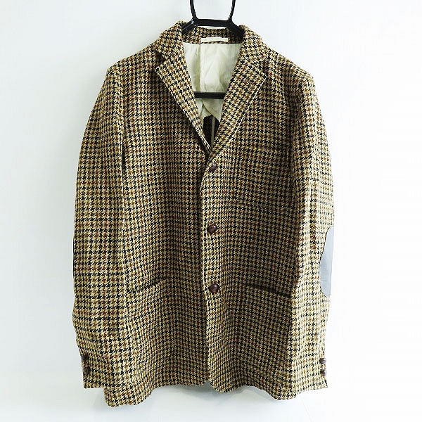 実際に弊社で買取させて頂いたBEAMS PLUS×Harris Tweed/ビームス プラス×ハリスツイード 千鳥格子柄 胡桃ボタンテーラードジャケット 38-16-0117-803/XL