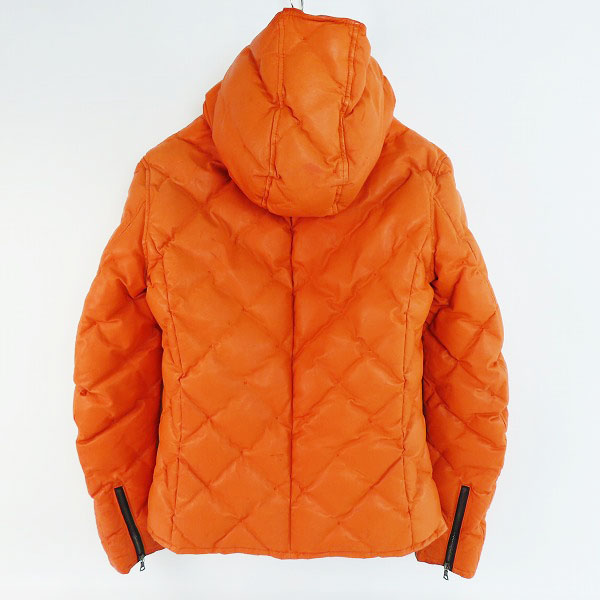 実際に弊社で買取させて頂いたBACKLASH/バックラッシュ カンガルー レザー キルティング ダウン ジャケット R1363-02/XLの画像 1枚目