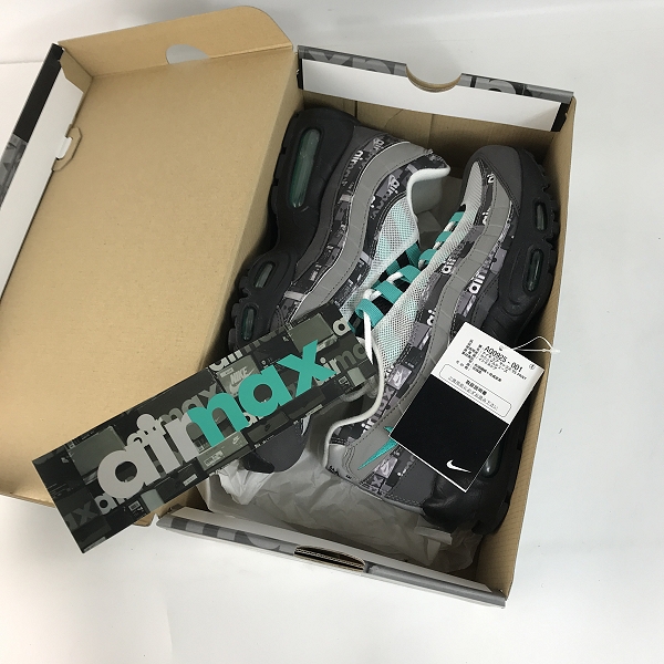 実際に弊社で買取させて頂いたNIKE×atmos/ナイキ×アトモス AIR MAX 95 PRNT/エアマックス95 WE LOVE NIKE AQ0925-001/27の画像 8枚目