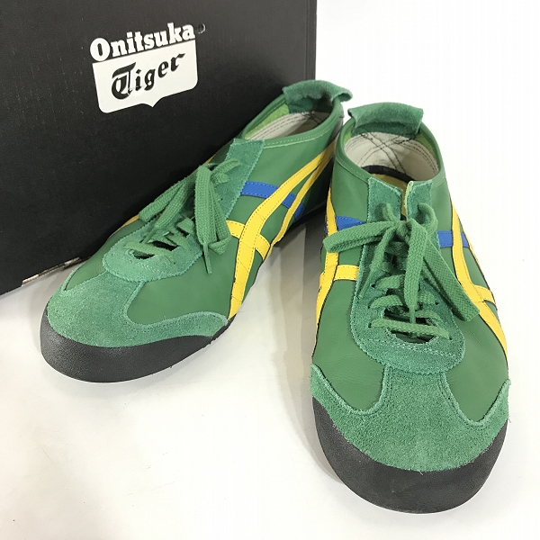 実際に弊社で買取させて頂いたOnitsuka Tiger/オニツカタイガー MEXICO 66/メキシコ66 グリーン/イエロー THL7C2-8504/31.0