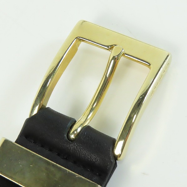 実際に弊社で買取させて頂いたBALMAIN/バルマン ベロア キルティング レザーベルト の画像 1枚目