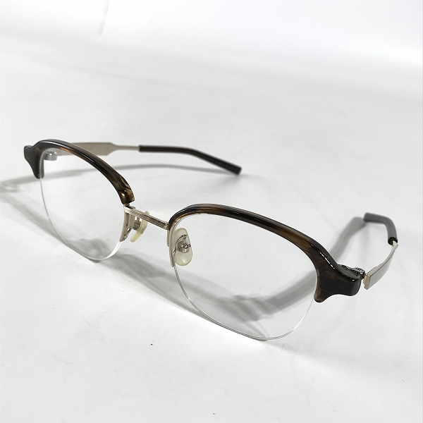 実際に弊社で買取させて頂いた999.9/フォーナインズ メガネフレーム アイウェア ハーフリム ボストン型 TITANIUM チタン M-41