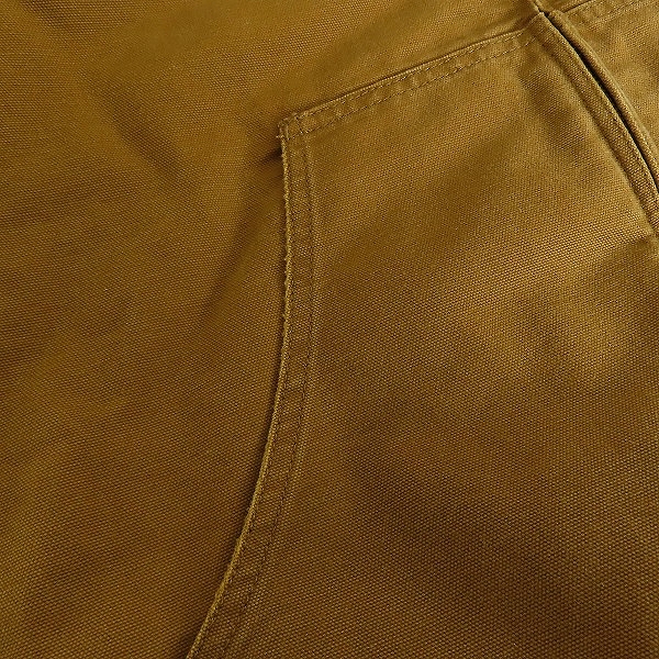 実際に弊社で買取させて頂いたCarhartt/カーハート ウォッシュドダックインシュレイティッドアクティブジャケット I027360 ブラウン系/Lの画像 8枚目