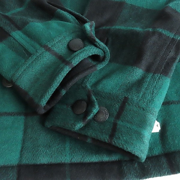 実際に弊社で買取させて頂いたCRIMIE/クライミー WOOL CHECK SHIRT JACKET シャツジャケット/CR1-02A5-JK15 /XXLの画像 6枚目