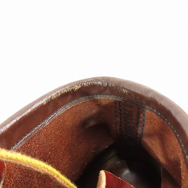 実際に弊社で買取させて頂いたRED WING/レッドウィング 旧羽タグ アイリッシュセッター モックトゥ ワークブーツの画像 7枚目