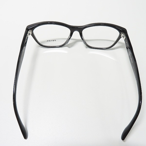 実際に弊社で買取させて頂いたPRADA JOURNAL/プラダ ジャーナル メガネフレーム アイウェア VPR04T-F ブラックの画像 3枚目