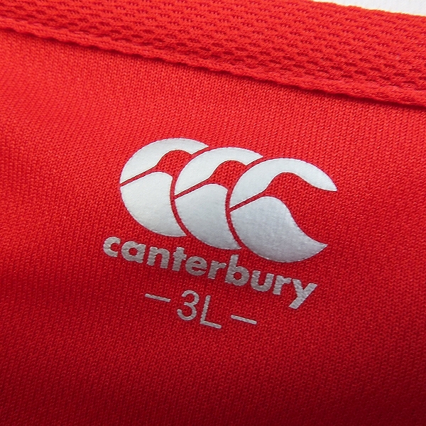 実際に弊社で買取させて頂いたCANTERBURY/カンタベリー 2014年 ラグビー日本代表ファーストレプリカシャツ RG33530 /3Lの画像 2枚目