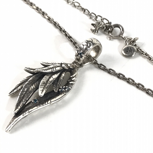 実際に弊社で買取させて頂いたBloody Mary/ブラッディマリー ブルーダイヤモンド/D0.04 Ice アイス ペンダント - 青鳥 BMP717/チェーン付き