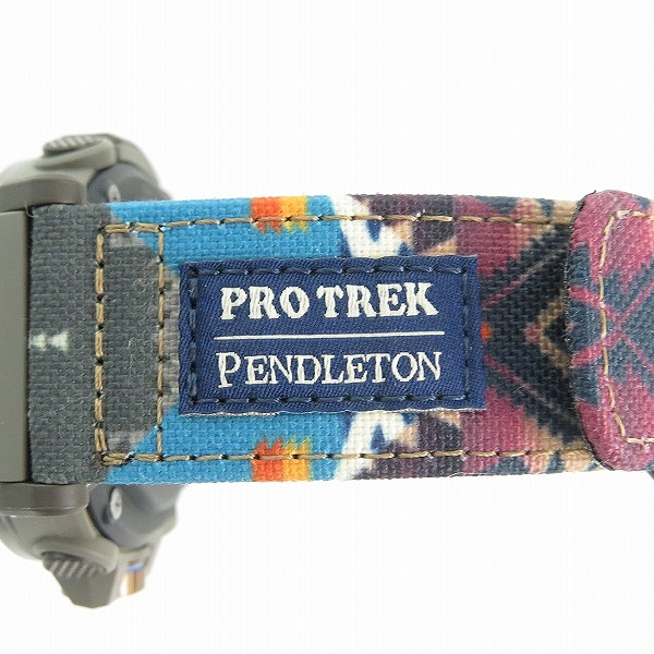 実際に弊社で買取させて頂いたCASIO/カシオ PROTREK/プロトレック ×PENDLETON/ペンドルトン タフソーラー 腕時計 PRG-601PE-5JRの画像 4枚目