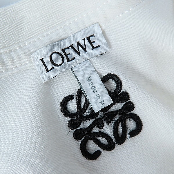実際に弊社で買取させて頂いた【JPタグ】LOEWE/ロエベ 20SS KEN HEYMAN/キーヘイマン アナグラムロゴ刺繍 半袖Tシャツ H6109980PC/Sの画像 2枚目