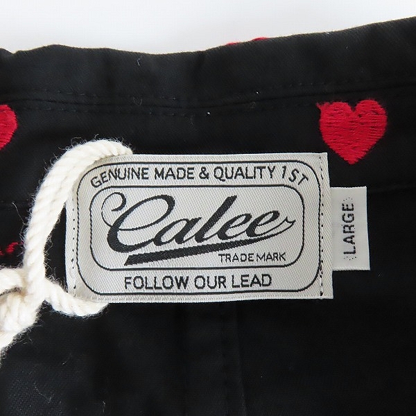 実際に弊社で買取させて頂いた【未使用】CALEE/キャリー ALLOVER EMBROIDERY HEART PATTERN JACKET/総柄 テーラード ジャケット CL-20AW001SP/Lの画像 2枚目