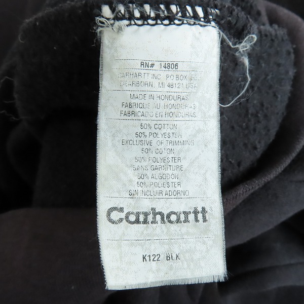 実際に弊社で買取させて頂いたCarhartt/カーハート スウェット/ジップアップパーカー/Lの画像 3枚目