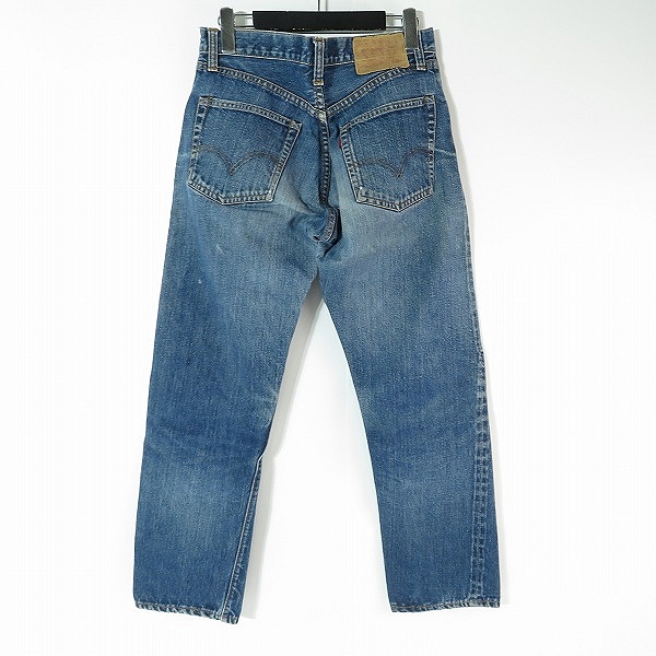 実際に弊社で買取させて頂いたリーバイス 505 0217 刻印4 フロント並行ステッチ 42TALON ビッグE バックポケット裏シングル 赤タブ不均等 ヴィンテージ/W30の画像 1枚目