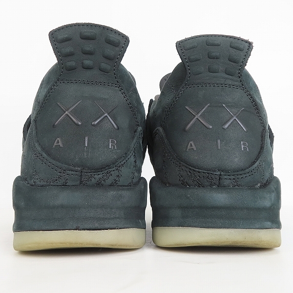 実際に弊社で買取させて頂いたNIKE/ナイキ×KAWAS/カウズ AIR JORDAN4/エアジョーダン4 ブラック 930155-001/29の画像 1枚目