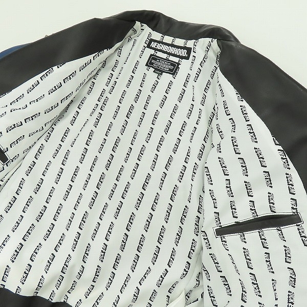 実際に弊社で買取させて頂いたNEIGHBORHOOD/ネイバーフッド 18AW CLAY RIDERS スタッズ レザー ライダース ジャケット 18SNZH-JKM07/Lの画像 6枚目
