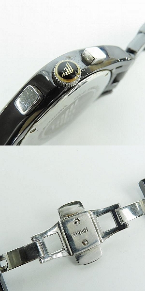 実際に弊社で買取させて頂いた【ジャンク/動作未確認】EMPORIO ARMANI/エンポリオ アルマーニ CERAMICA/セラミカ 腕時計 AR-1400の画像 6枚目