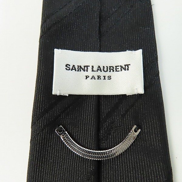 実際に弊社で買取させて頂いた【JPタグ】Saint laurent paris/サンローランパリ YSLロゴ総柄 ネクタイ 757431 3Y009の画像 1枚目