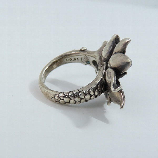 実際に弊社で買取させて頂いたBloody Mary/ブラッディマリー サマフェス限定 ルミネセンス リングｗ/アメジスト＆ホワイトトパーズ BMR901/13号の画像 3枚目