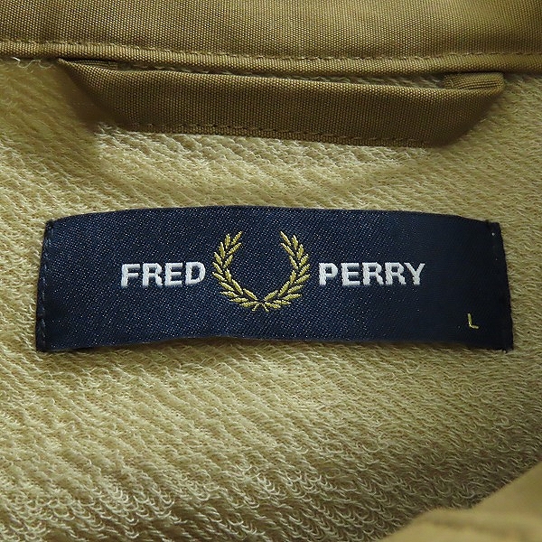 実際に弊社で買取させて頂いたFRED PERRY/フレッドペリー ブルゾン ジャケット オーカー カーキ系/Lの画像 2枚目