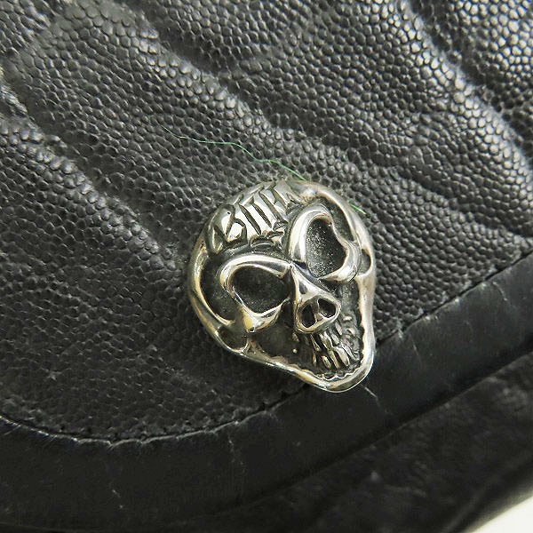 実際に弊社で買取させて頂いたBWL/BILL WALL LEATHER/ビルウォールレザー スカルボタン 長財布/ロングウォレット の画像 7枚目