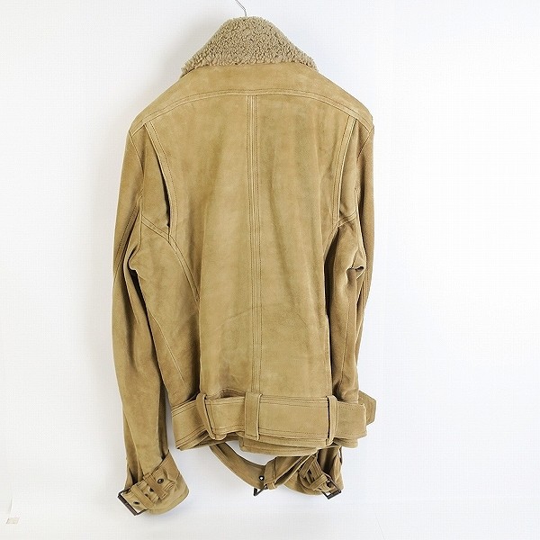 実際に弊社で買取させて頂いたDIESEL/ディーゼル 襟ボア ヌバック/バックスキン レザージャケット A62226170/Mの画像 1枚目