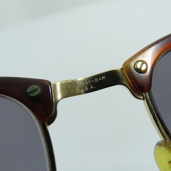 実際に弊社で買取させて頂いたRay-ban/レイバン 90s B＆L/ボシュロム社製 クラブマスター2 W1117 サングラスの画像 8枚目