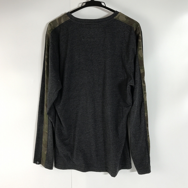 実際に弊社で買取させて頂いたHYDROGEN/ハイドロゲン 迷彩柄切替 ロングTシャツ XXLの画像 1枚目