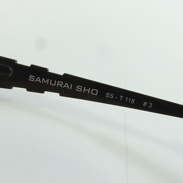 実際に弊社で買取させて頂いたSAMURAI SHO/サムライショウ 眼鏡/メガネフレーム/アイウェア/SS-T118 #3の画像 6枚目