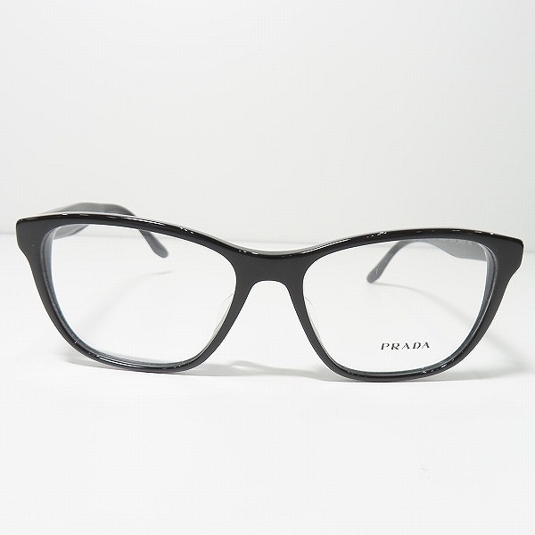 実際に弊社で買取させて頂いたPRADA JOURNAL/プラダ ジャーナル メガネフレーム アイウェア VPR04T-F ブラックの画像 1枚目