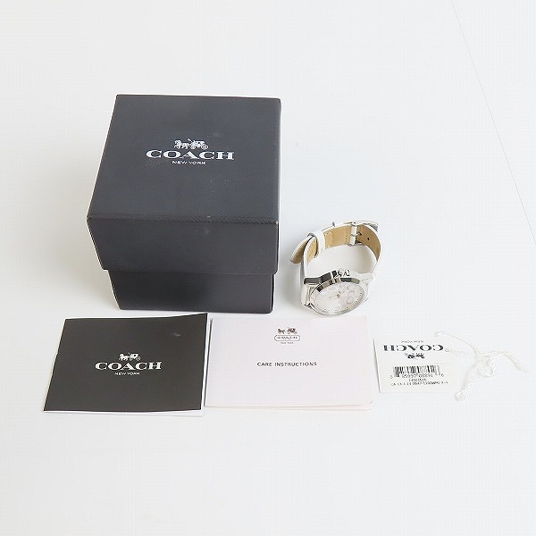 実際に弊社で買取させて頂いたCOACH/コーチ アナログ クォーツ ウォッチ/腕時計 CA 13.7.14.0647【動作未確認】の画像 6枚目
