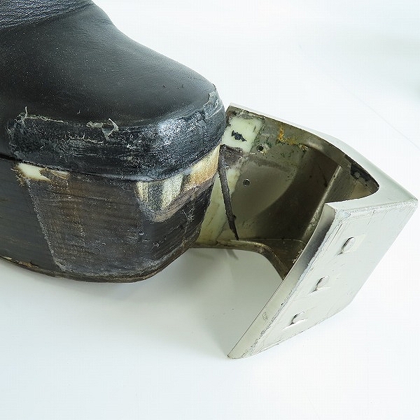 実際に弊社で買取させて頂いた【難有り】RICK OWENS/リックオウエンス KISS BOOTS/キス ヒールブーツ ブラック/43の画像 6枚目