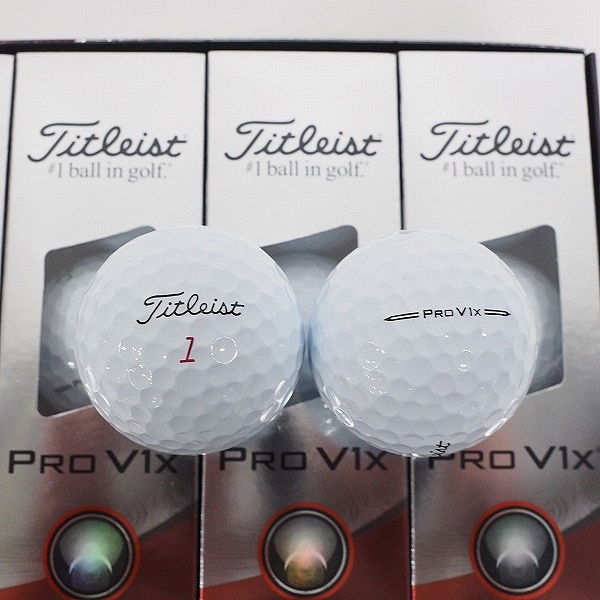 実際に弊社で買取させて頂いた【未使用】Titleist/タイトリスト PRO V1x ゴルフボール ホワイト 1ダースの画像 1枚目