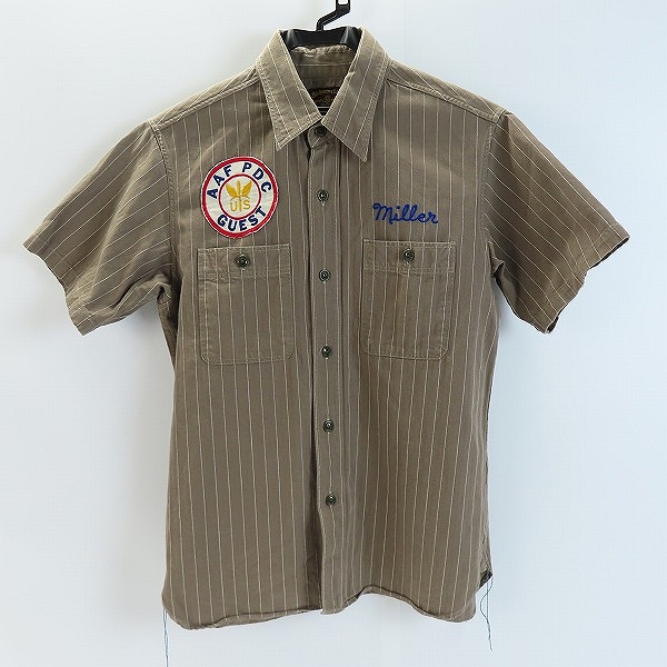 実際に弊社で買取させて頂いたBUZZ RICKSON'S/バズリクソンズ ハーフスリーブ/半袖 コントラクター ワークシャツ BR36574/14-14.5