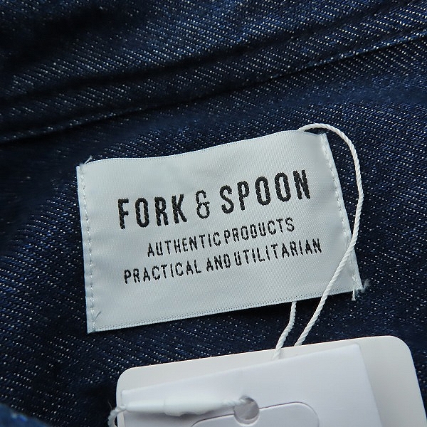 実際に弊社で買取させて頂いた【未使用】FORK&SPOON/フォーク&スプーン URBAN RESEACHL/アーバンリサーチ コットン デニム ジャケット/5の画像 2枚目