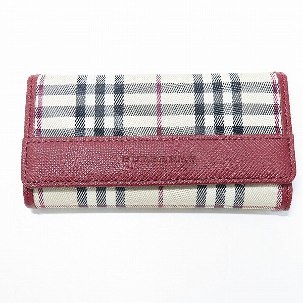 実際に弊社で買取させて頂いたBURBERRY/バーバリー バーバリーチェック×レザー キーケース/5連