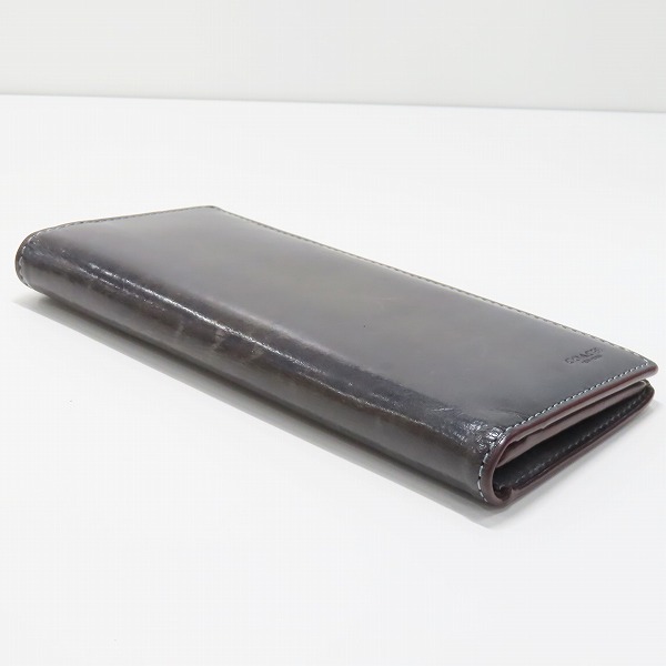 実際に弊社で買取させて頂いたcoach/コーチ 水牛レザー 55249B 二つ折り長財布 の画像 2枚目