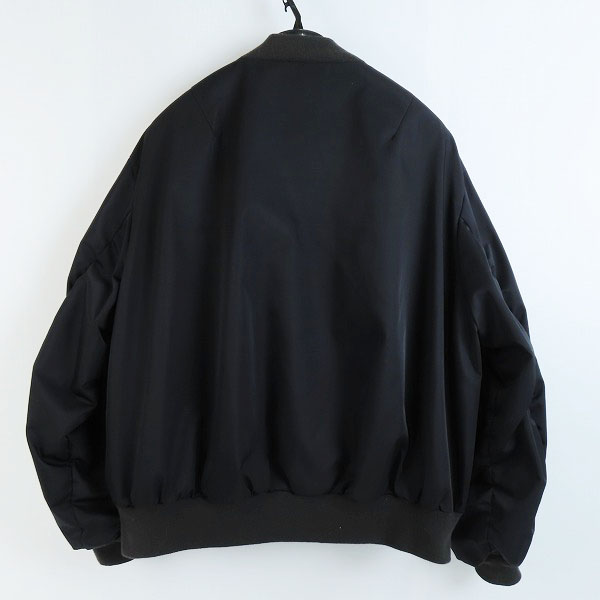 実際に弊社で買取させて頂いたLAD MUSICIAN/ラッドミュージシャン MA-1 ブルゾン ブラック 2220-355/44の画像 1枚目