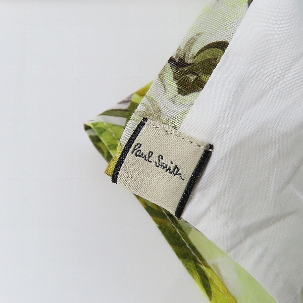 実際に弊社で買取させて頂いたPaul Smith/ポールスミス フラワー×ストライプ柄切替 長袖シャツ 46Lの画像 8枚目