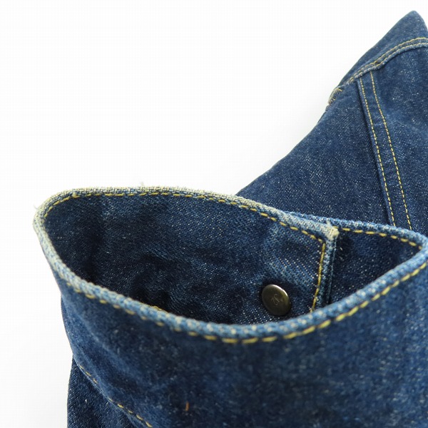 実際に弊社で買取させて頂いたLEVI'S/リーバイス 71507XX 復刻 ボタン裏J22 ビッグE セカンド モデル デニムジャケット Gジャン/40の画像 7枚目