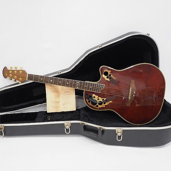 実際に弊社で買取させて頂いた★Ovation/オベーション Celebrity Deluxe CS247 エレアコ/アコースティックギター/アコギ ハードケース付