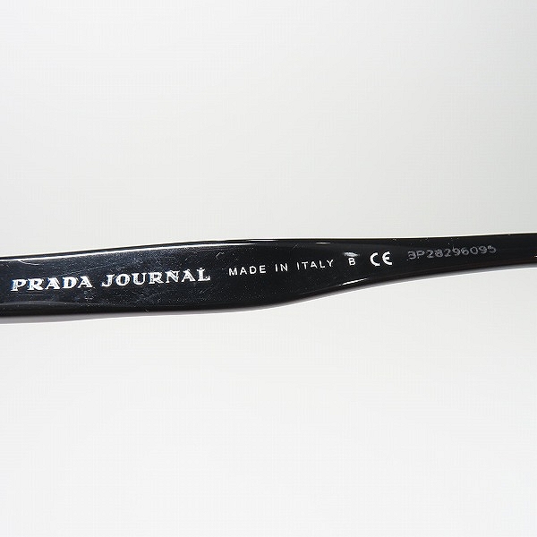 実際に弊社で買取させて頂いた(1)PRADA JOURNAL/プラダ ジャーナル メガネフレーム アイウェア VPR07T-F ブラックの画像 5枚目