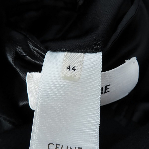 実際に弊社で買取させて頂いたCELINE/セリーヌ DOUBLE-BREASTED TUXEDO CHESTERFIELD/ダブルブレストタキシードチェスターコート2Ｍ025863C/44の画像 3枚目