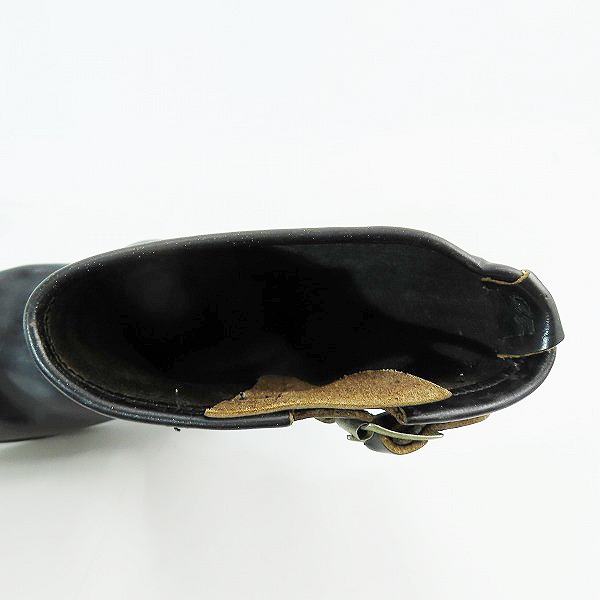 実際に弊社で買取させて頂いたRED WING/レッドウィング レザーエンジニアブーツ ブラック 8の画像 4枚目