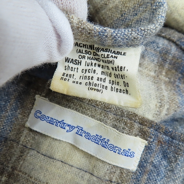 実際に弊社で買取させて頂いたPENDLETON/ペンドルトン ウール チェック フランネルシャツ 長袖シャツ/Sの画像 3枚目