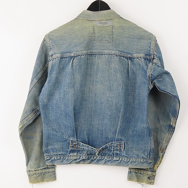 実際に弊社で買取させて頂いたLEVIS/リーバイス 506XX 1st/ファースト 針あり シンチバック/ボタン裏ツープロング ヴィンテージ デニムジャケットの画像 1枚目
