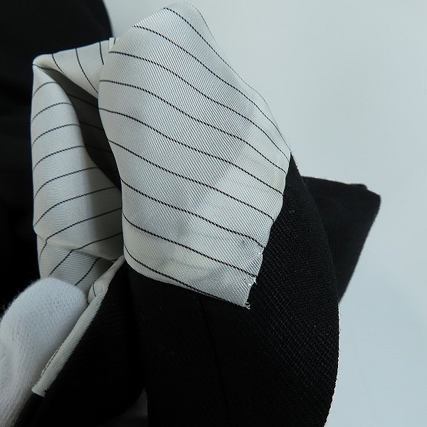 実際に弊社で買取させて頂いたJOHN LAWRENCE SULLIVAN/ジョンローレンスサリバン Wool single zip jacket ウール シングル ジップ ジャケット 1A010-0122-11/44の画像 6枚目