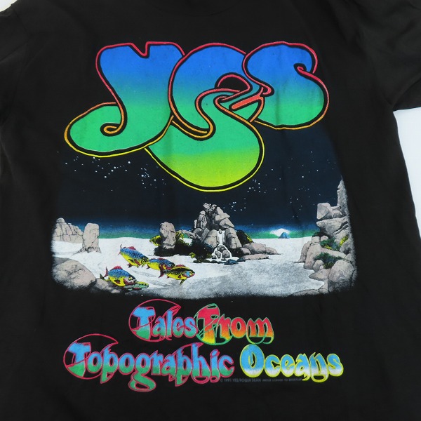 実際に弊社で買取させて頂いた【ジャンク】YES/イエス UNION WORLD TOUR/ユニオン ワールドツアー 1991 ツアーTシャツ バンドTシャツ ヴィンテージ Lの画像 4枚目