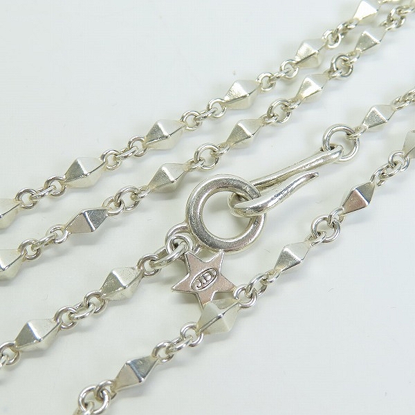 実際に弊社で買取させて頂いたJustin Davis/ジャスティンデイビス Curio Chain キュリオ チェーンネックレス SNJ213/50cm