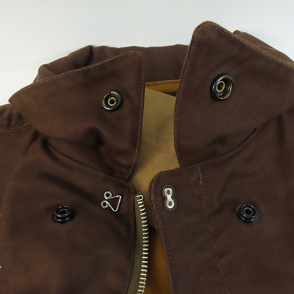 実際に弊社で買取させて頂いた【未使用】BUZZ RICKSONS/バズリクソンズ A-2 AVIATION ASSOCIATES JUNGLE CLOTH フライトジャケット ブラウン BR14934 /42の画像 6枚目